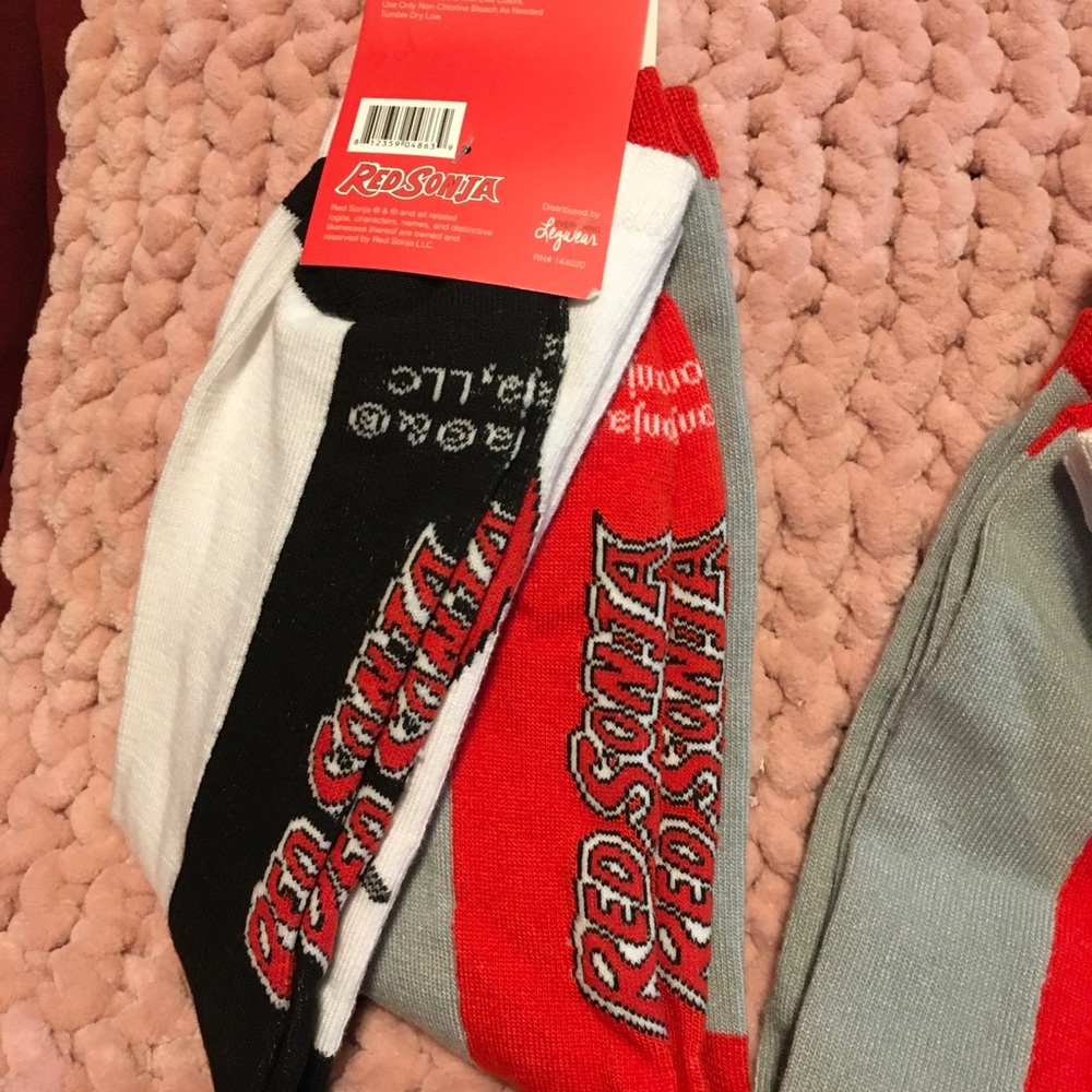 NWT Red Sonja Comic Socks *one size fits most